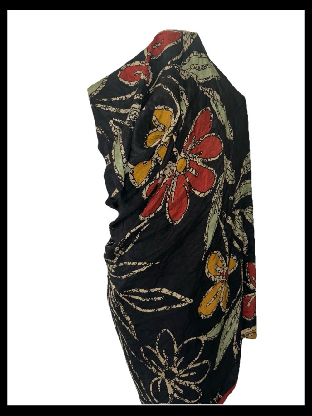 Satya Paul Extra Large Silk Wrap Colorful Large 204”x44”